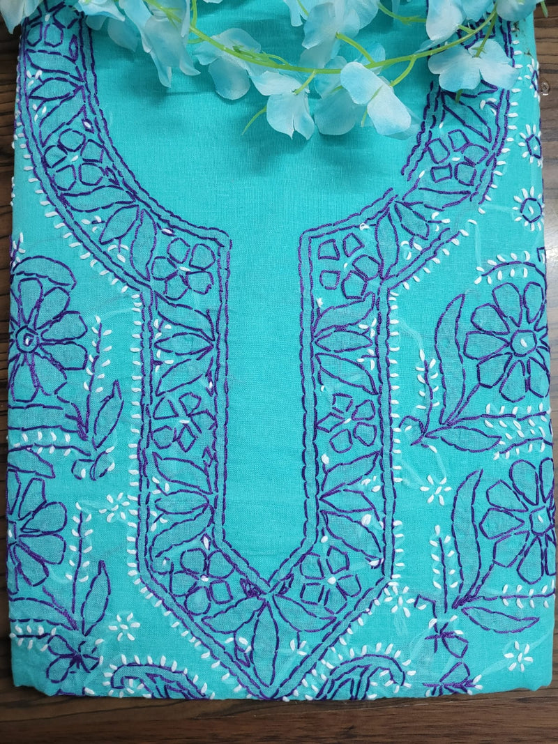 Buy Lucknowi Chikankari Dress Materials Online in India l iTokri आई.टोकरी